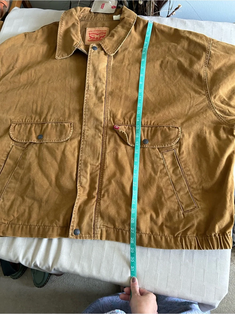 Levi’s 100% Cotton The Rancher Trucker Jacket in Brown Rinse
